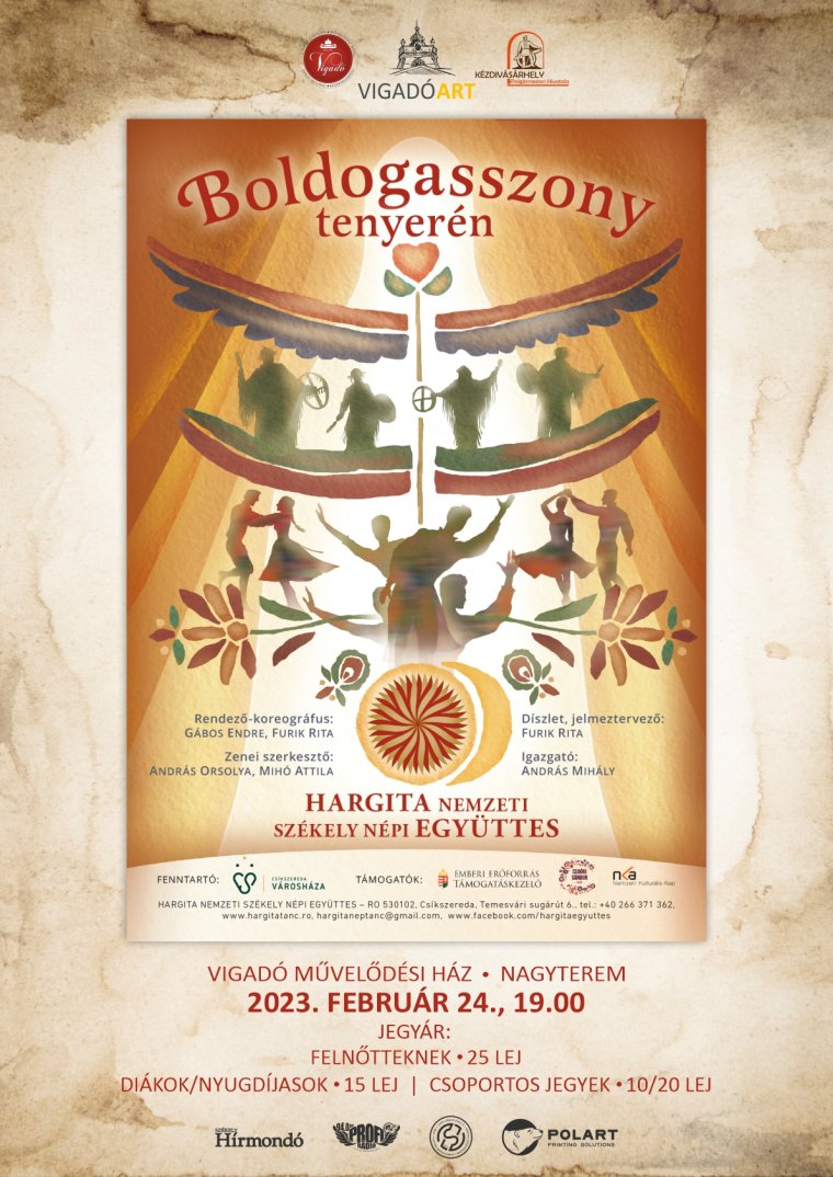 A Boldogasszony tenyerén a Vigadóban