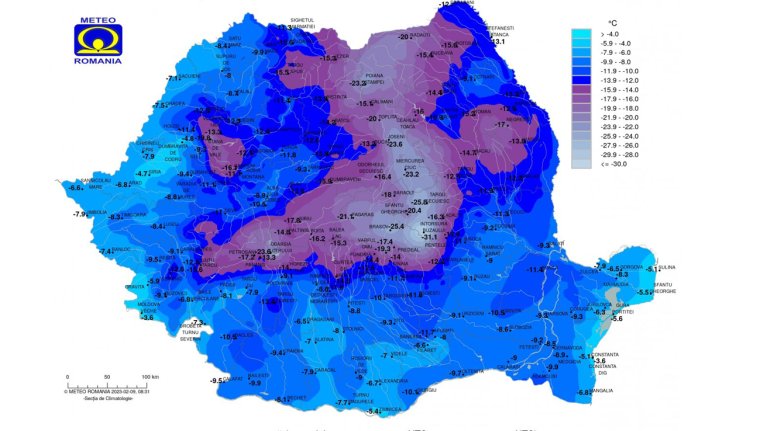 Háromszéken volt a leghidegebb -- frissítés