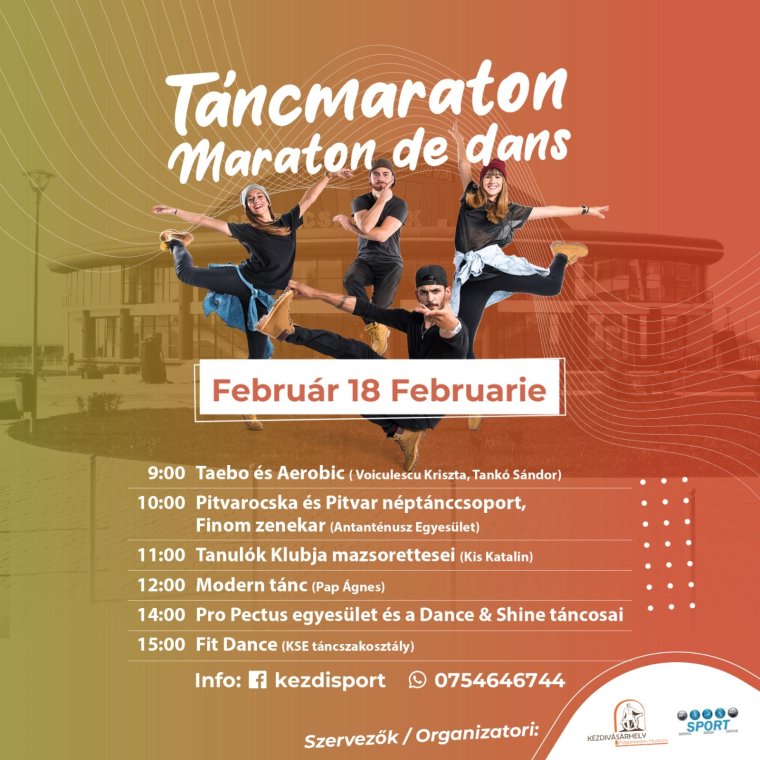 Táncmaraton a sportcsarnokban