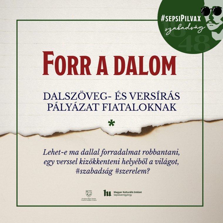 Forr a dalom! - vers- és dalszövegíró pályázat fiataloknak