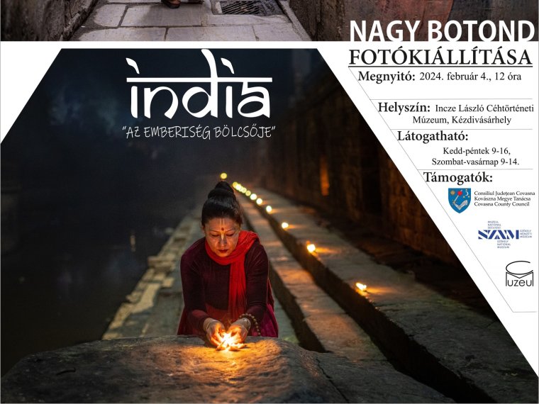 India, az emberiség bölcsője - fotókiállítás a kézdivásárhelyi múzeumban
