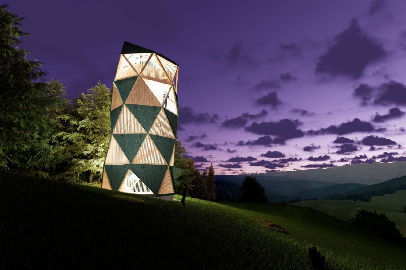 Háromszintes, futurisztikus kinézetű menedék épül 