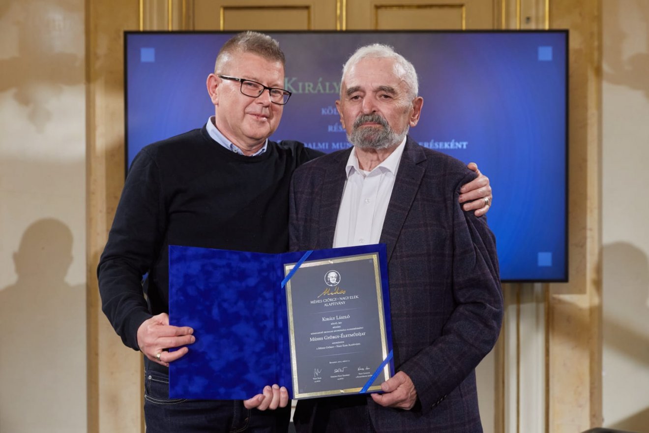 Fekete Vince méltatta az életműdíjas Király Lászlót •  Fotó: Hatlaczki Balázs