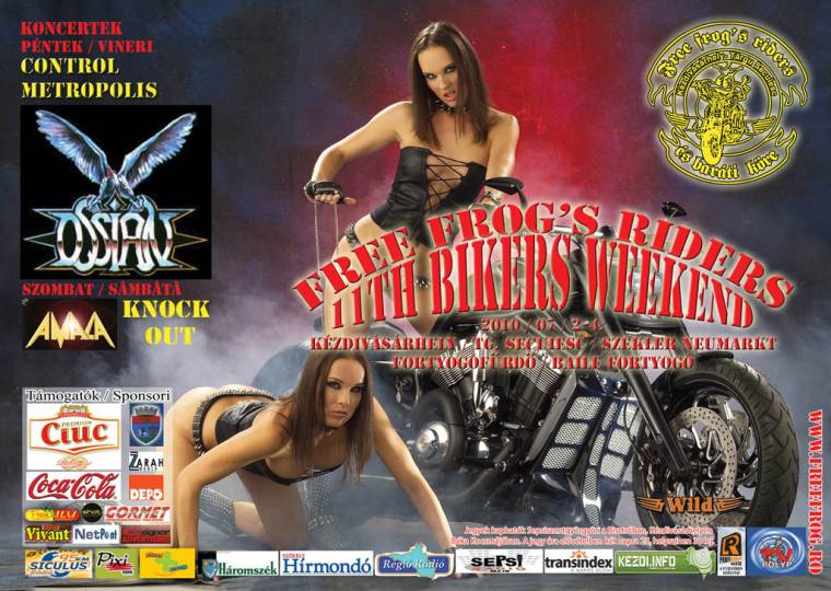 Motorosok találkozója Kézdivásárhelyen