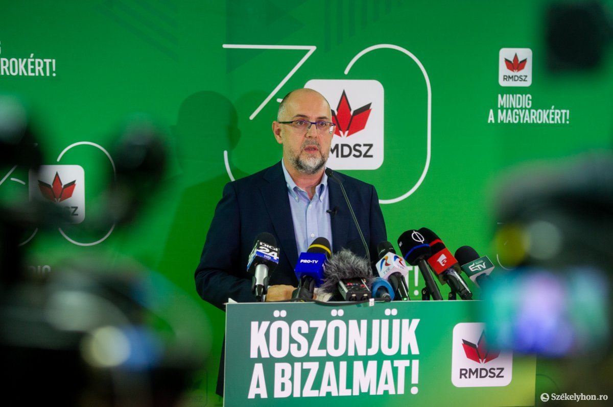 Kelemen Hunor egy korábbi választási kiértékelésen. Idén nem indul jelöltként az államelnök-választáson. Archív •  Fotó: Beliczay László