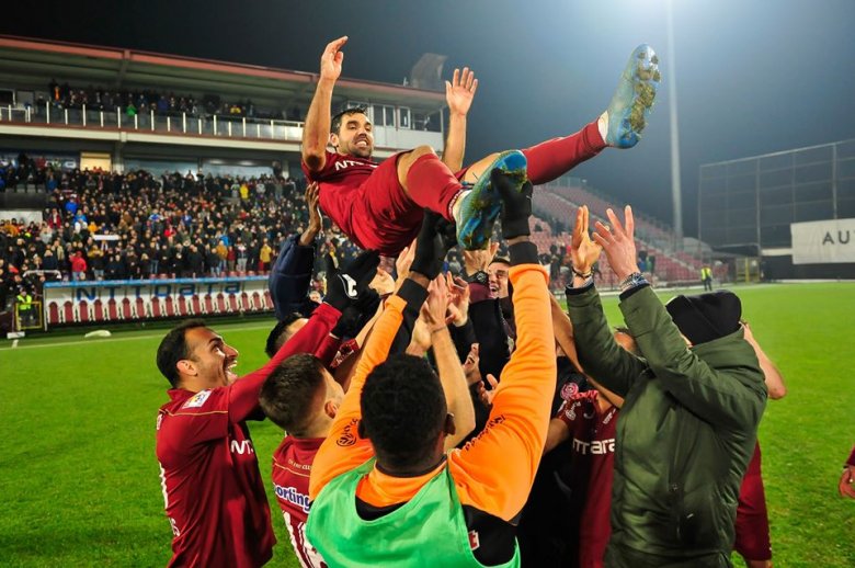 A Kolozsvári CFR egyelőre magabiztos előnnyel vezeti a bajnokságot, ismét nagyot alkothat a BL-selejtezőben •  Fotó: Kolozsvári CFR/Dan Tăuțan
