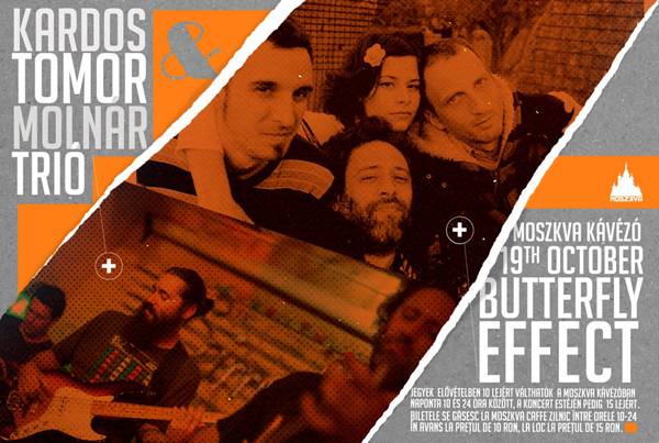 A Butterfly Effect és a Kardos–Tomor–Molnár Trió lép fel Nagyváradon