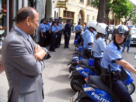 Nagyszebeni rendőrőrs turistáknak