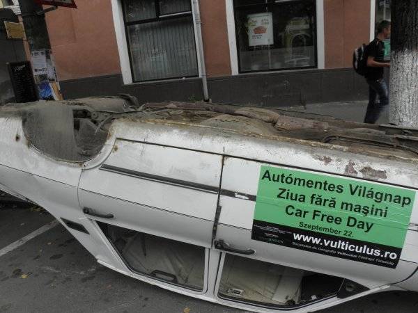 Provokatív akció Udvarhelyen