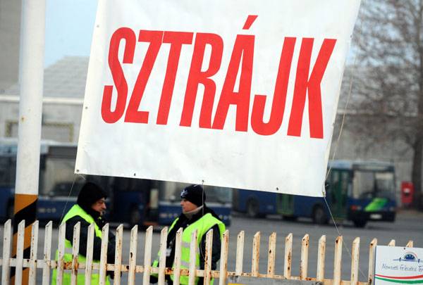 Sztrájkhullám Magyarországon