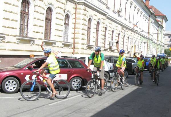 Átlépték a határt a biciklitúra résztvevői