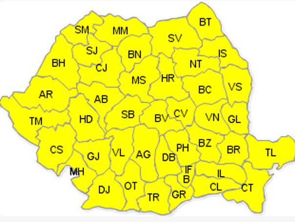 Hó és eső várható országszerte, sárga jelzés van érvényben