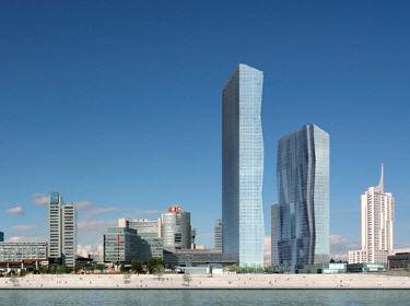 Megkezdődött a legmagasabb ausztriai felhőkarcoló építése