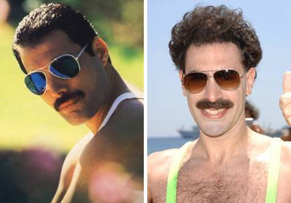 Freddie Mercuryt alakítja  a Borat-sztár