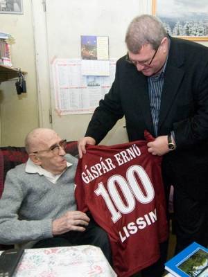 Gáspár Ernőt köszöntötte születésnapján Iuliu Mureşan klubelnök 