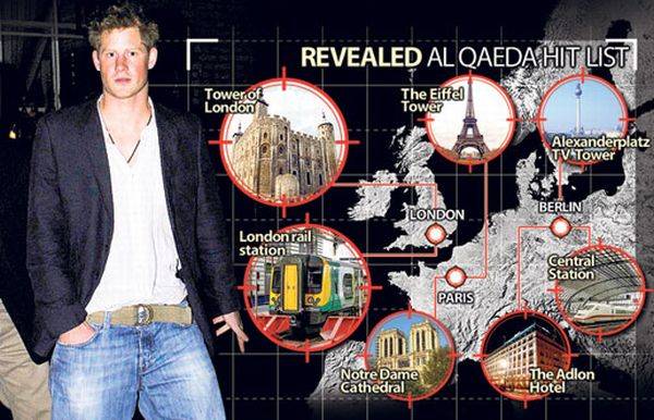 Harry herceg  az első számú terrorcélpont