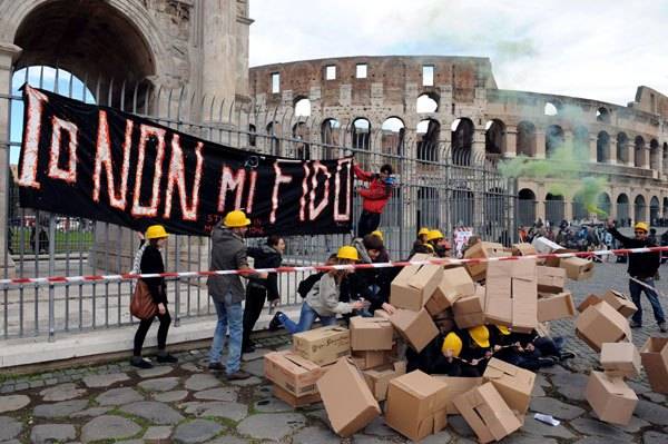 Római tüntetés a kulturális örökségért
