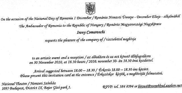 A budapesti Nemzeti Színházban ünneplik december 1-jét