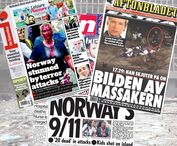 Tébolyként értelmezi a világsajtó a norvég merényletet