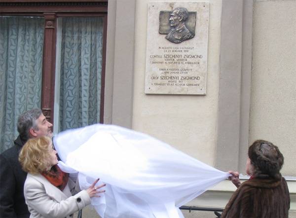 Emléktáblát kapott Széchenyi Zsigmond Nagyváradon