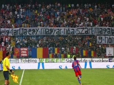Steaua-Újpest: célkeresztben a magyarokat gyalázók