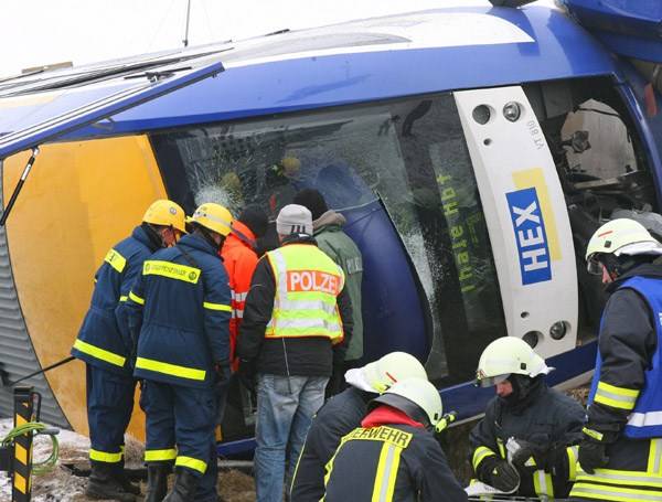 Vonatbaleset Németországban