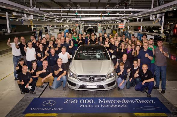 Jubileum Kecskeméten: megvan a 250 ezredik Mercedes-Benz