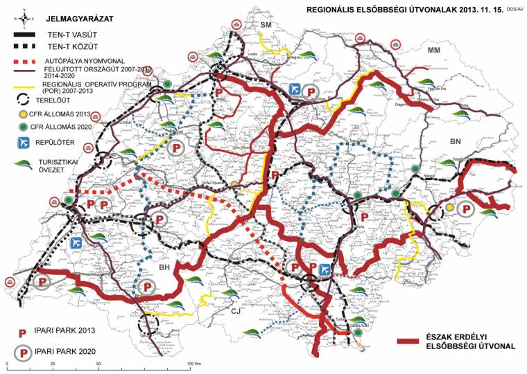 Nagyszabású útfelújítás az észak-erdélyi megyékben