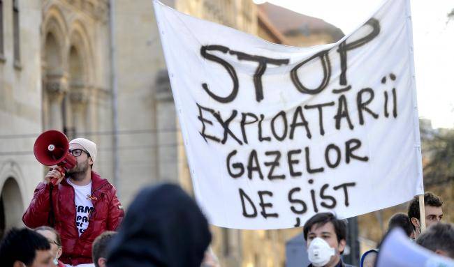 Élőlánccal a palagáz ellen