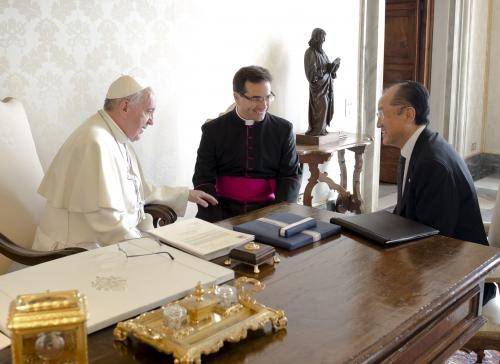 A Világbank elnökét fogadta a pápa