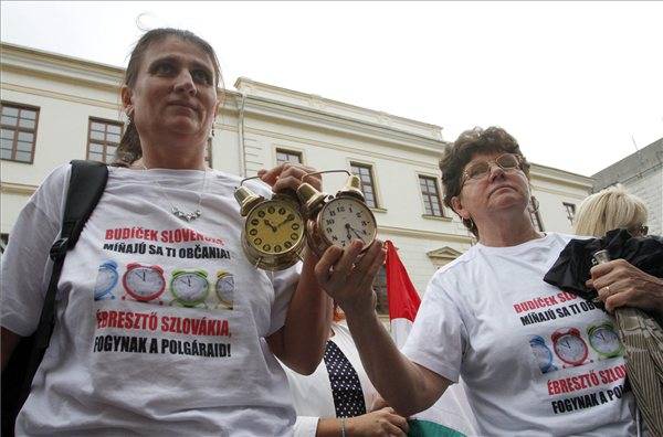 Magyarok és szlovákok demonstráltak Kassán