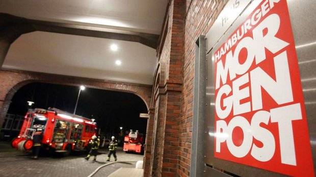 Felgyújtottak egy német szerkesztőséget