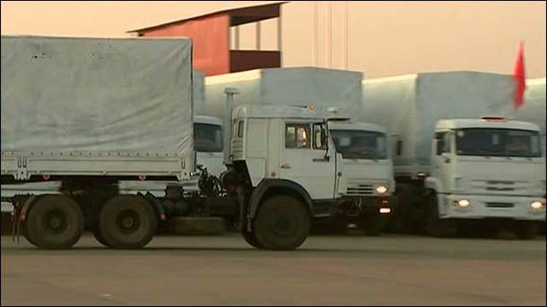 Újabb orosz segélyszállítmány indult útnak