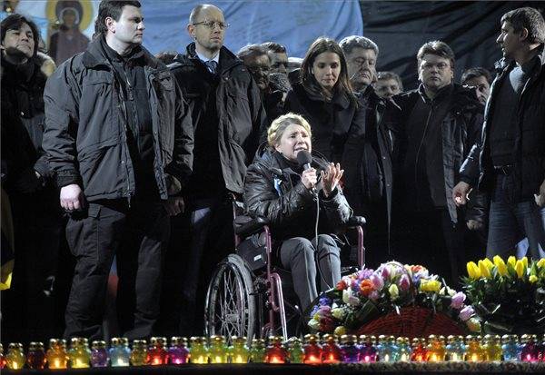 Timosenko a Majdanon: tartsatok ki a végsőkig!