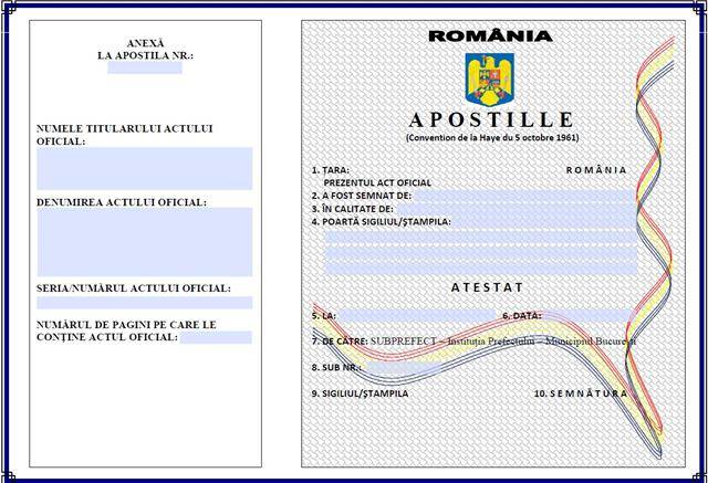 Interneten az Apostille-tanúsítvány
