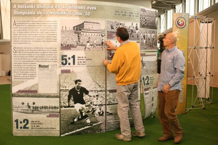 Udvarhelyen a magyar–román futballkiállítás