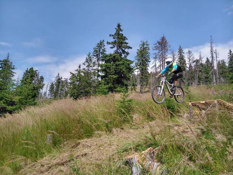 Downhillpálya a Madarasi Hargitán