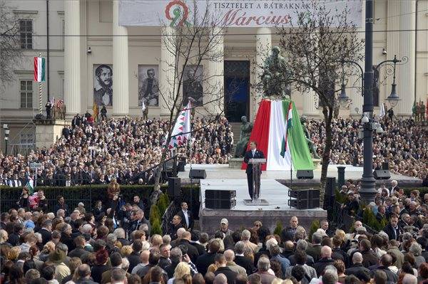 Március 15-ét ünnepelték a Kárpát-medencében