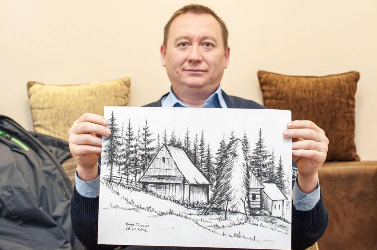 Festményeiből rendezne kiállítást Bege Tamás Hargita megyei nyomozó