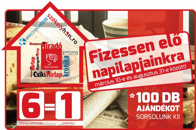 Előfizetési és nyereményakció a Krónikánál!