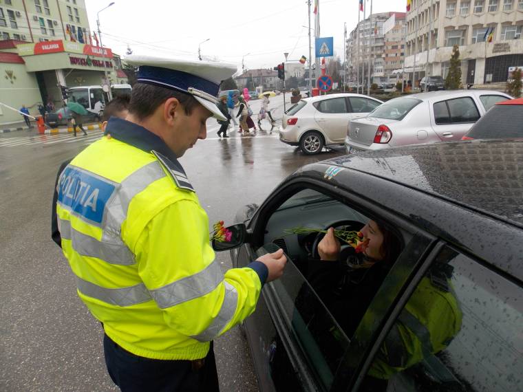 Bírság helyett egy szál virág