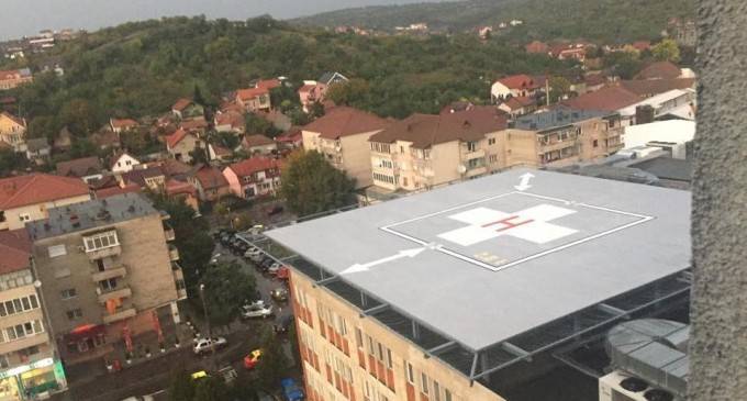 Elkészült a váradi kórház helikopterleszállója