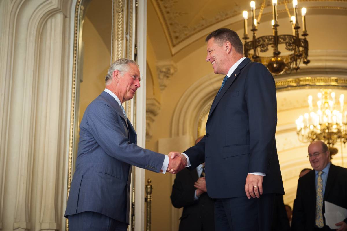 Károly herceg és Klaus Johannis egy korábbi látogatáson. Archív •  Fotó: presidency.ro