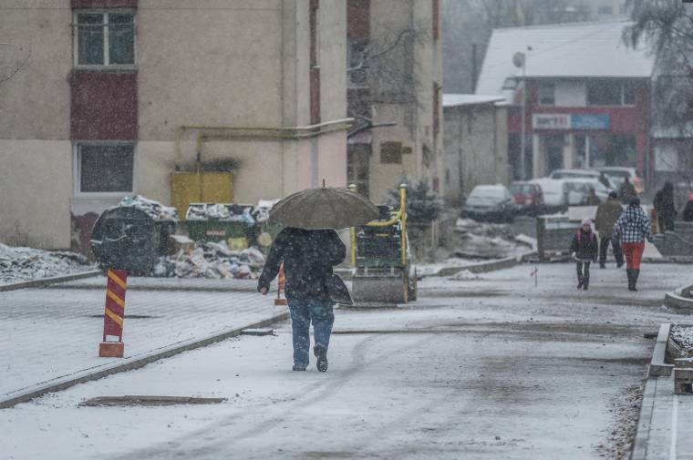 Megérkezett a hó a Székelyföldre