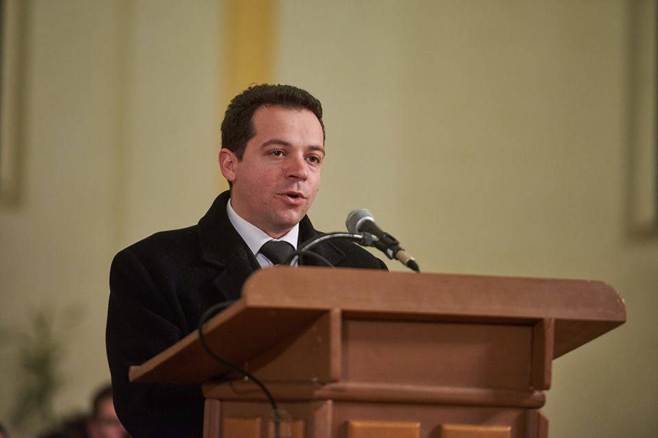 Rácz Norbert belvárosi unitárius lelkész 