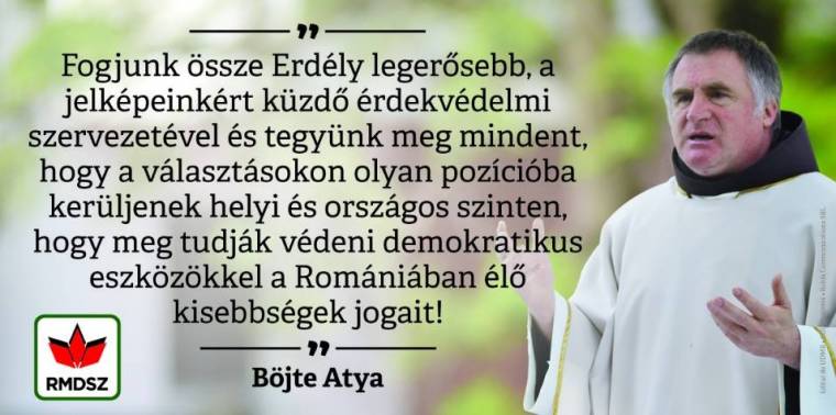 Kampányol Böjte Csaba és Kató Béla