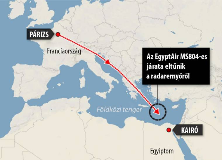 Robbantás okozhatta az egyiptomi gép katasztrófáját