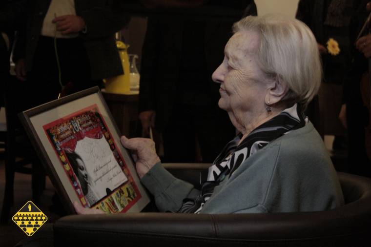 A 95 éves Szabó Duci színésznőt köszöntötték