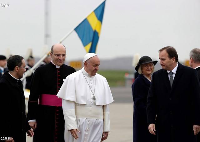 Kölcsönös megbocsátást sürgetett és Luthert dicsérte Ferenc pápa