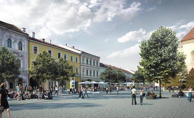 Közel nyolcmillió lejből újul meg Kolozsvár főtere